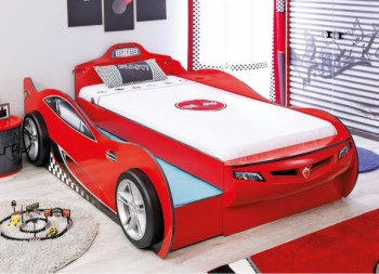 CARBED Кровать-машина Coupe с выдвижной кроватью Red 20.03.1306.00 в Чистоозёрном - chistoozyornoe.mebel54.com | фото