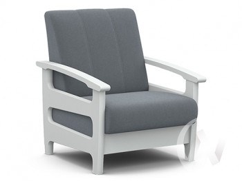 Кресло для отдыха Омега (снег лак/CATANIA SILVER) в Чистоозёрном - chistoozyornoe.mebel54.com | фото