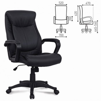 Кресло офисное BRABIX Enter EX-511 (черный) в Чистоозёрном - chistoozyornoe.mebel54.com | фото