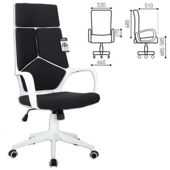Кресло офисное BRABIX Prime EX-515 (черная ткань) в Чистоозёрном - chistoozyornoe.mebel54.com | фото
