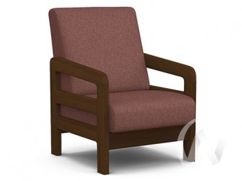 Кресло отдыха Вега-34 (орех лак/UNO BERRY) в Чистоозёрном - chistoozyornoe.mebel54.com | фото
