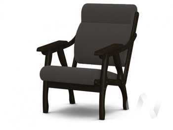 Кресло Вега-10 (венге лак/ULTRA GRAFIT) в Чистоозёрном - chistoozyornoe.mebel54.com | фото