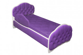 Кровать 170 Гармония 32 Фиолетовый (мягкий бортик) в Чистоозёрном - chistoozyornoe.mebel54.com | фото