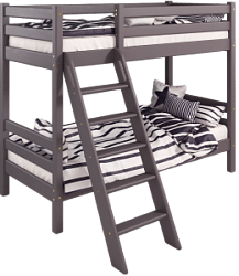 Кровать Соня вариант 10 двухъярусная с наклонной лестницей Лаванда в Чистоозёрном - chistoozyornoe.mebel54.com | фото