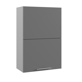 Ройс ПГПМ 600 Шкаф верхний Blum Aventos HF (Графит софт/корпус Серый) в Чистоозёрном - chistoozyornoe.mebel54.com | фото