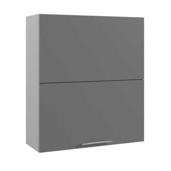 Ройс ВПГПМ 800 Шкаф верхний высокий Blum Aventos HF (Графит софт/корпус Серый) в Чистоозёрном - chistoozyornoe.mebel54.com | фото