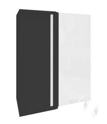 Угловой шкаф Валерия-М ШВУ 699 (Белый металлик/Венге/верхний/высокий) в Чистоозёрном - chistoozyornoe.mebel54.com | фото